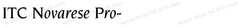ITC Novarese Pro字体转换